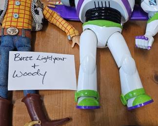 BUZZ LIGHTYEAR AND WOODY DOLL FIGURES