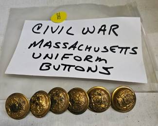 CIVIL WARE UNIFORM BUTTONS