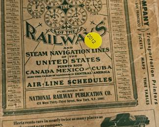 VINTAGE RAILROAD GUIDE BOOK