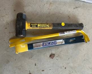 PRYBAR, CROWBAR AND HAMMER