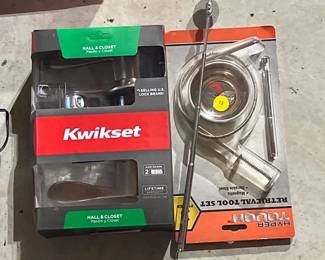 RETRIEVAL TOOL SET, KWIKSET HALL CLOSET HANDLES