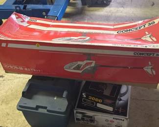 HELICOPTER KIT AND OTHER ITEMS