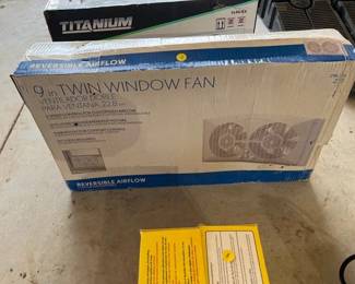 9 TWIN WINDOW FAN