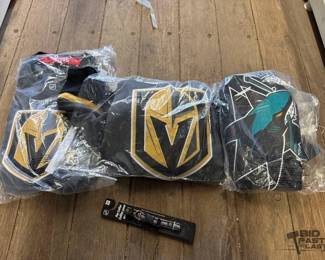 7580  NEW 2 Vegas Gold Knights Jerseys  1 Sharks Jersey 