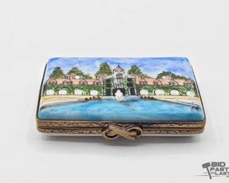 1946  Postcard Limoges Trinket Box 