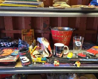 6035  Nascar Memorabilia, Flags, Pictures  More 
