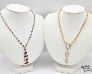 998  NEW 2 Swarovski Statment Necklaces 