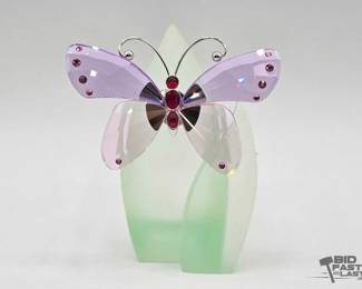 1960  Swarovski Crystal Paradise Acara Butterfly  Stand 