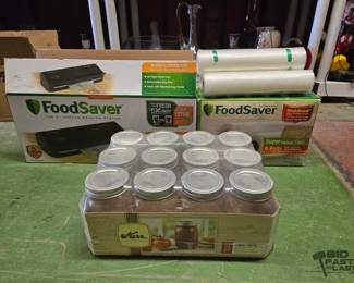 6088  Mason Jars, Food Saver Vacuum  Bags 