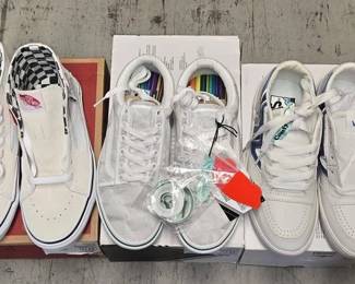 7170  NEW 3 Pairs of Vans Shoes 