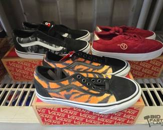 7058  NEW 3 Pairs of Vans Shoes 
