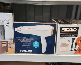 8064  NEW Auto Detailing Kit, Conair Hairdryer  More 