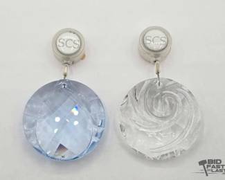1964  2 Swarovski Crystal Air Ornaments 