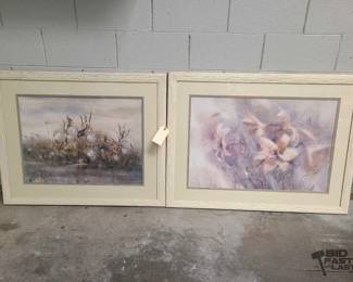 2399  2 Signed Framed Limited Edition Donald Voorhees Prints 