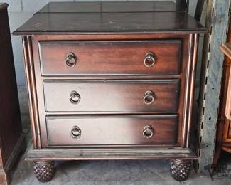 2422  2 Tommy Bahama 3 Drawer Bedside Tables 