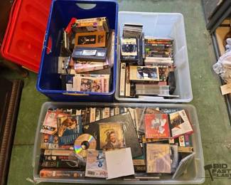 6534  CDs, DVDs, VHS, and Cassette Tapes 