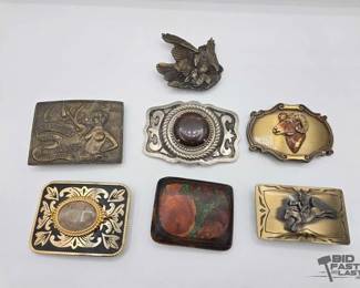 1923  7 Belt Buckles 