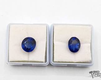 1004  2 Natural Sapphires, 2.46g 