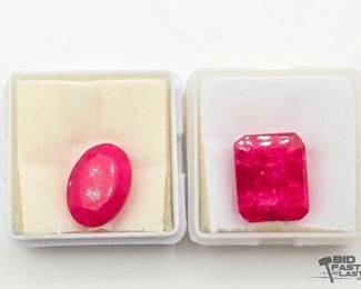 1000  2 Natural Rubies, 3.39g 