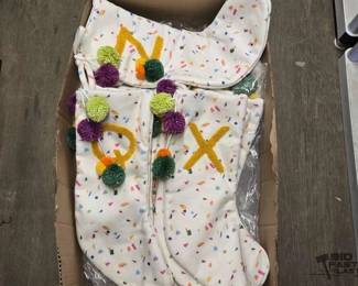4044  NEW 46 Christmas Stockings with Initials 