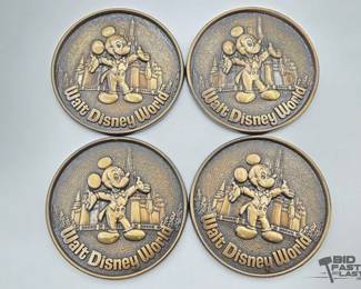 1936  4 Walt Disney World Mickey Medals 