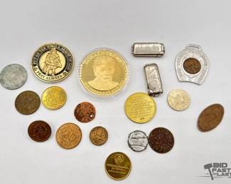 1752  16 Coins  2 Pocket Travel Shines 