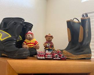 Teddybear and Firetruck Toys