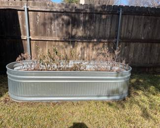 Large Galvanized Trough/Planter