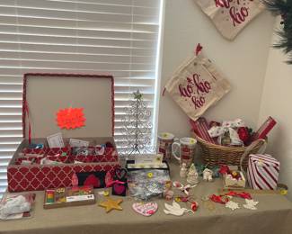 Christmas Items including Waterford Crystal Ornaments