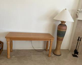 Table and Southwestern Lamp