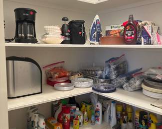 Cleaning Items, Coffee Maker, Iron and More