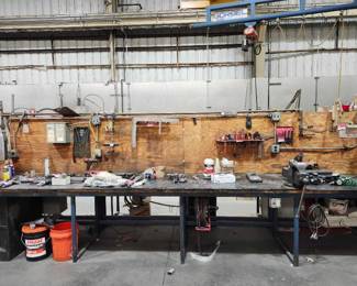 Complete Industrial Workshop Workbench Setup
