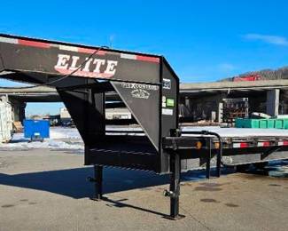 2014 Elite 20+5 Dovetail Gooseneck Trailer