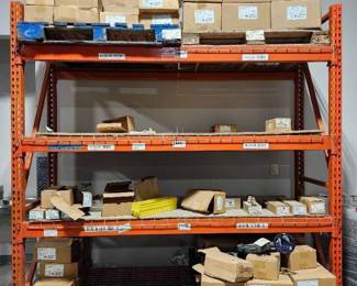 1 Section of Industrial Warehouse Pallet Rack System - Retail: $450