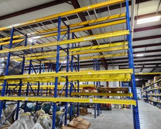 19 Sections of Industrial Warehouse Pallet Racking System - Retail: $3,500
