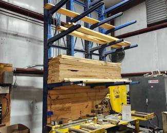 Industrial Cantilever Storage Rack. Table and Contents NOT Included - Retail: $1,200