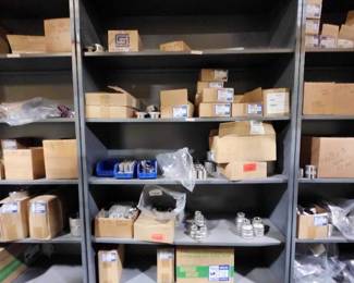 (1) 42in Industrial Storage Shelving Unit, Contents Not Included - Retail: $1,200