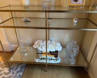Glass display shelves/table