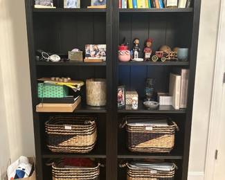 Pottery Barn bookshelves