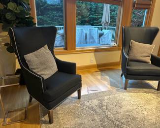 Pair of side arm chairs