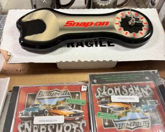 Snap On Clock, Snap On Mugs, Snap On CDs 