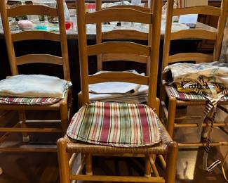 Ladderback chairs  Also have ladderback stools