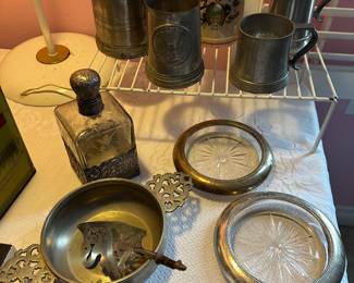 Frank M Whiting Sterling Silver Large Champagne/Wine Coasters, Etc!