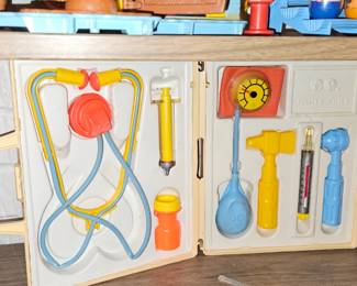 Vtg. Fisher Price Medical Kit w/Tools 