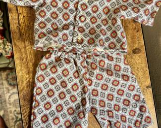 Vtg. Handmade Doll PJ's