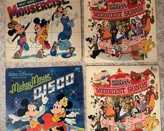 Vtg. Walt Disneyland Productions Vinyl LPs
