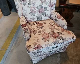Pair of Reupholstered Floral Chairs!
