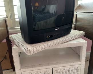 Lexington Wicker Bedroom Set TV Stand!