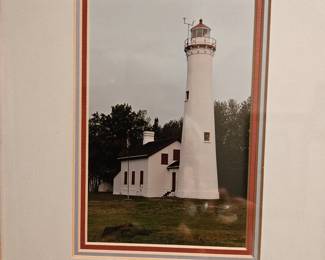 Lighthouse Photo Matted Framed!