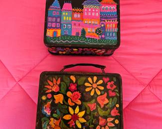Hand Painted Lunch Boxes by Local Artist!
